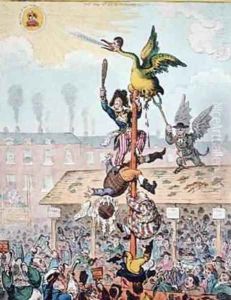 Election Candidate or the Republican Goose at the Top of the Pole 2 by James Gillray