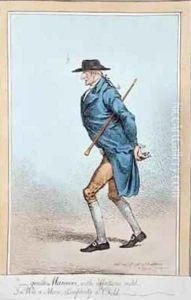 Gentle Manners with affections mild in Wit a Man Simplicity a Child by James Gillray