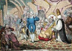 Visiting the Sick by James Gillray
