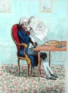 A Keen Sighted Politician finding out the British Conquests