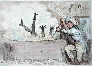 Barbarities in the West Indies by James Gillray