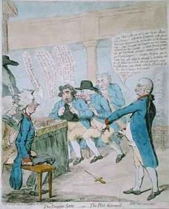The Dagger Scene or The Plot Discoverd by James Gillray