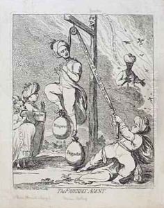 The Friendly Agent by James Gillray