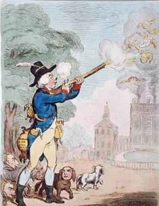 A Good Shot or Billy Ranger the Game Keeper in a fine Sporting Country by James Gillray