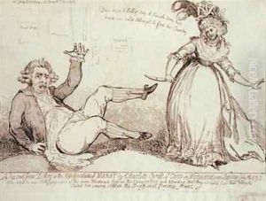 A Second Jean dArc c 1412-31 or The Assassination of Marat 1743-93 by James Gillray