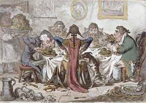 Germans Eating Sour Krout by James Gillray