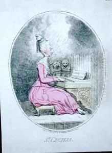 St Cecilia by James Gillray