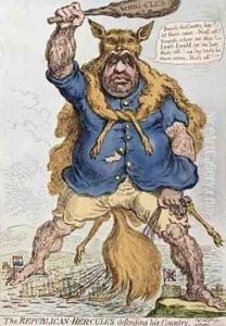 The Republican Hercules Defending his Country by James Gillray