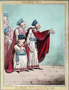Les Membres du Conseil des Cinq Cents by James Gillray