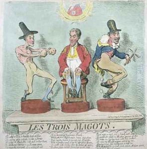 Les Trois Magots by James Gillray