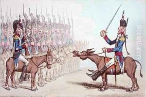 LInfanterie Francaise en Egypte or Le General lAsne converted to Ibrahim Bey 2 by James Gillray