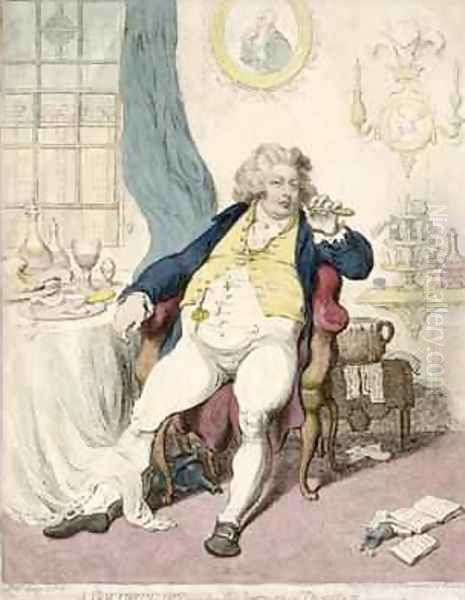 A Voluptuary under the Horrors of Digestion by James Gillray