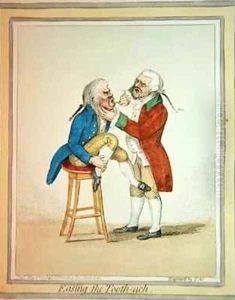 Easing the Tooth ach by James Gillray