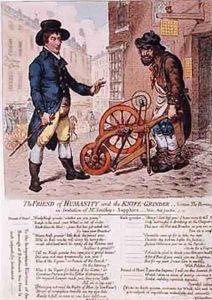 The Friend of Humanity and the Knife Grinder by James Gillray