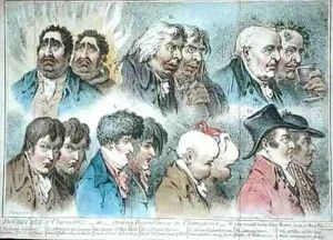 Doublures of Characters or Striking Resemblances in Phisiognomy by James Gillray