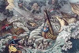 End of the Irish Invasion or The Destruction of the French Armada
