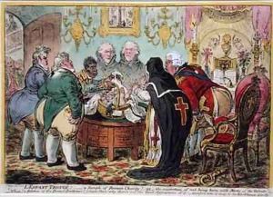 LEnfant Trouve a Sample of Roman Charity or the misfortune of not being born with Marks of the Talents by James Gillray