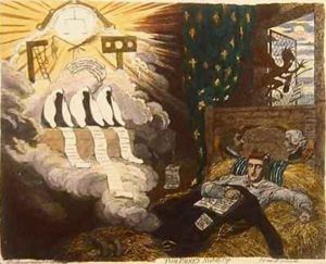 Tom Paines Nightly Pest 3 by James Gillray