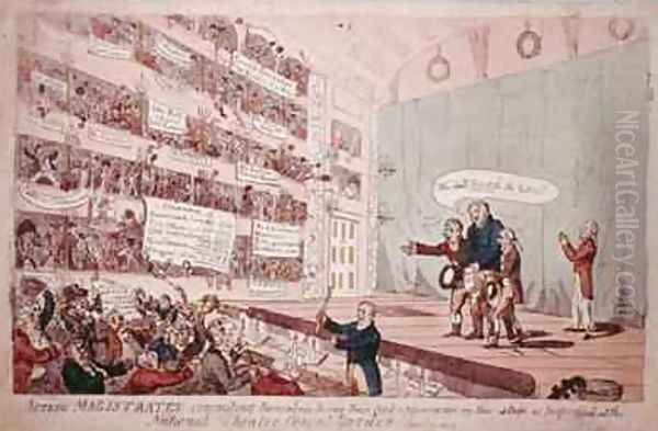 Acting Magistrates committing themselves being their first appearance as performed at the National Theatre Covent Garden 2 - view 1