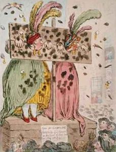 Exaltation of Faros Daughters by James Gillray