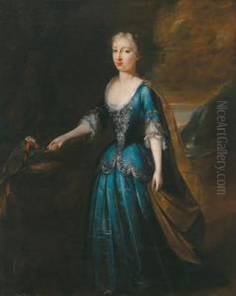 Ritratto Di Dama In Abito Di Taffeta Azzurro - view 1