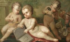 Putti With The Attributes Ofarchitecture