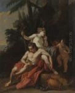 Bacco E Arianna by Jacopo (Giacomo) Amigoni