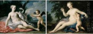 Venus And Cupid by Jacopo (Giacomo) Amigoni