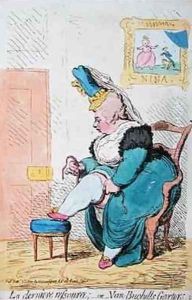 La Derniere Resource or Van Buchells Garters by James Gillray