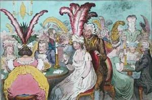 Lady Godivas Rout or Peeping Tom spying out Pope Joan by James Gillray