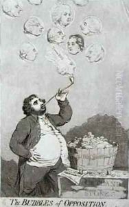 The Bubbles of Opposition by James Gillray