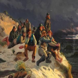 "fiskere, Som I Uveir Iagttage De Forbiseilende Skibe