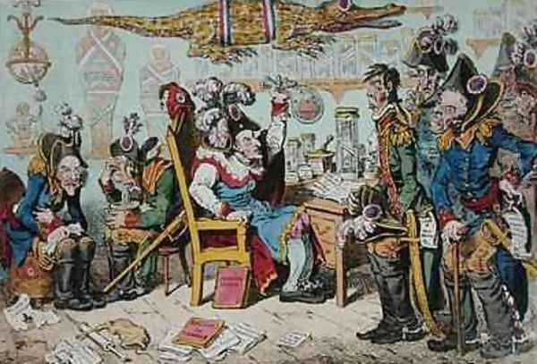 French Generals Retiring on account of their health with Lepaux presiding in the Directorial Dispensary - view 1