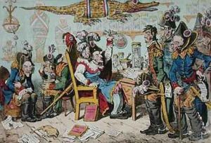 French Generals Retiring on account of their health with Lepaux presiding in the Directorial Dispensary