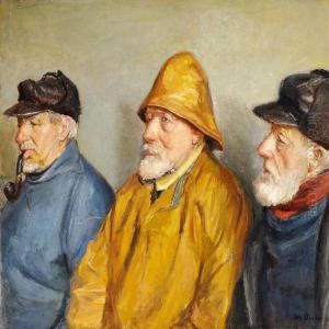 Three Fishermen From Skagen by Michael Ancher