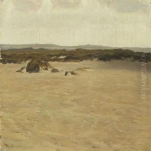 Coastal Scene From Skagen Overlooking The Heath by Michael Ancher