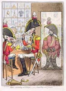 Heros Recruiting at Kelseys or Guard Day at St Jamess by James Gillray