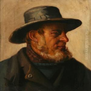 A Fisherman From Theskaw, Denmark by Michael Ancher