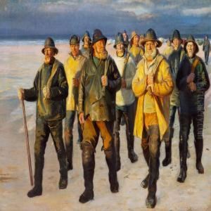 Fishermen Homewardbound From The Beach Fishermen Homewardbound From The Beach