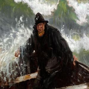 Through Thesurf by Michael Ancher