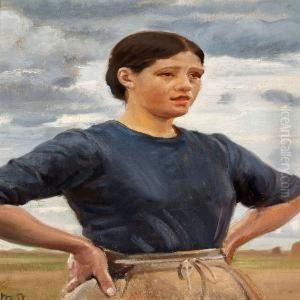 Marie In Thefield by Michael Ancher