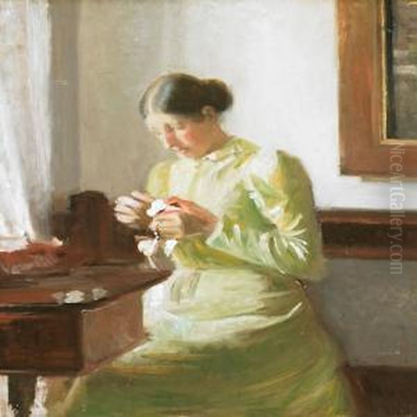 Interior With Anna Ancher In The South Room - view 1