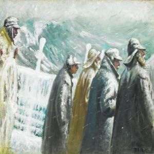 Covered With Ice by Michael Ancher