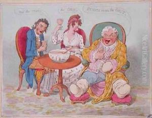 Punch Cures the Gout the Colic and the Tisic 2 by James Gillray