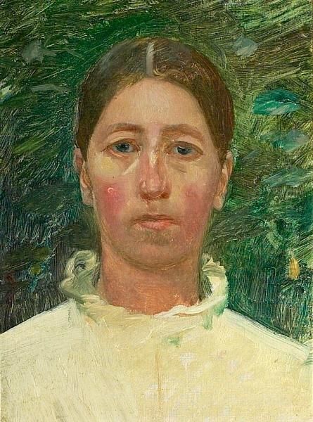 Portrait Of Anna Ancher In The Garden. Unsigned - view 1
