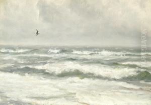 Breaking Waves On A Gray Day