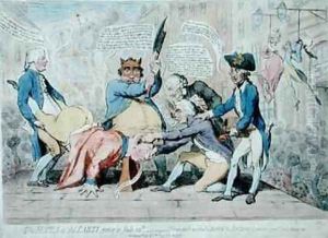 The Hopes of the Party by James Gillray