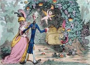 The Nuptial Bower with the Evil One peeping at the Charms of Eden