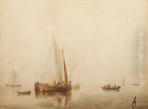 Fishing Vessels At Sea - view 1