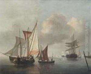 Dutch Pinks And Other Vessels In A Calmoffshore